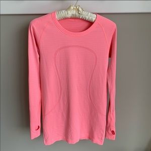 Lululemon Swiftly long sleeve heathered flashlight